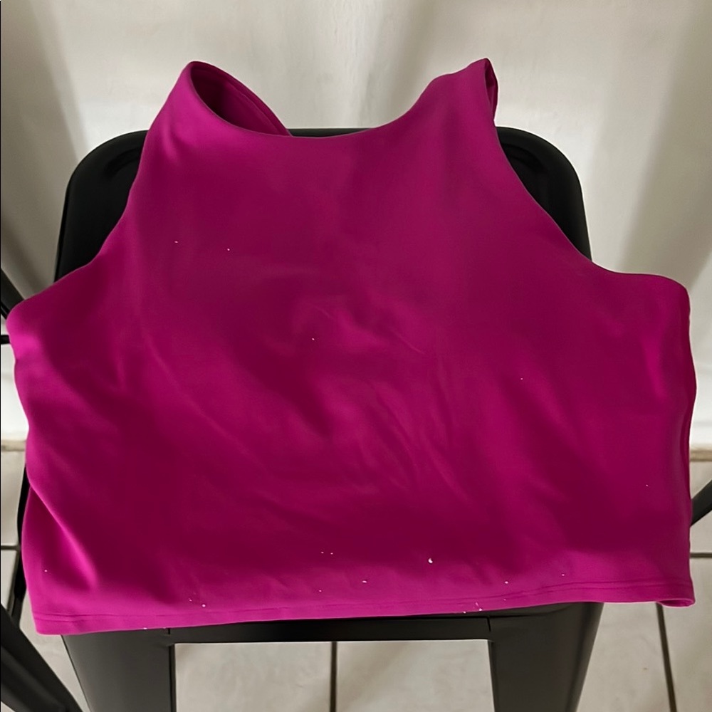 Women’s Magenta Crop Tank Top
